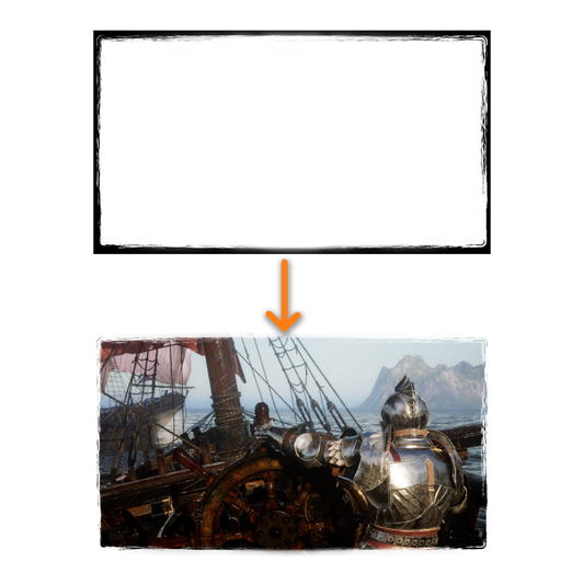 'Border Frame' cut-out clipping masks