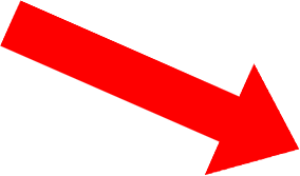Straight Red Arrow clip-art icon for Kickstarter