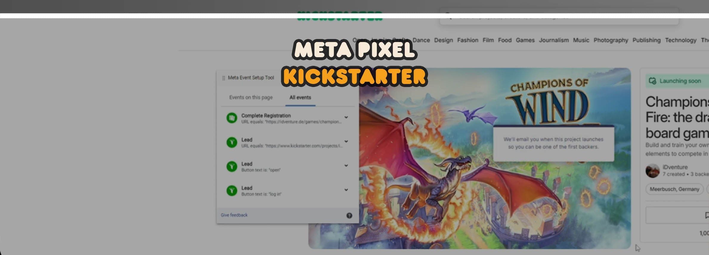 Article cover image for "How to Setup the Facebook Pixel for Kickstarter"