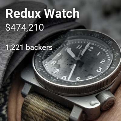 Titanium Pilot-Diver Mission Watches by Redux & Co. results on Kickstarter