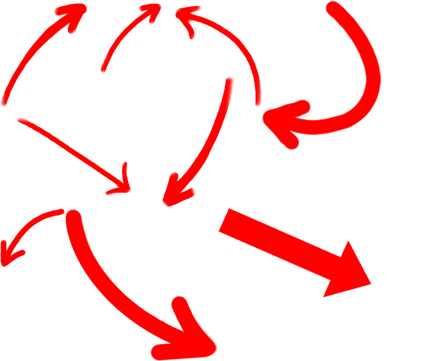 Various red curved Arrow clip-art icon for Kickstarter projects