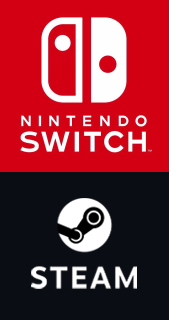 Steam and Nintendo Switch badges for Facebook Ads and Kickstarter Project Images